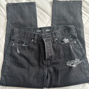 Old Navy Women's Straight Leg Jeans - Black